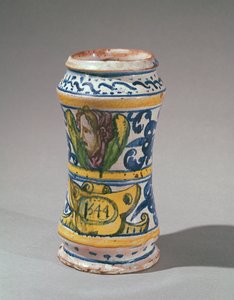 ルーアンで製造されたアルバレル、1544年（ファイアンス）